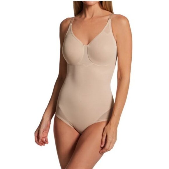 Miraclesuit Women's Bodysuit Briefer (Model 2783) Beige/Nude Size 36C - Picture 3 of 10